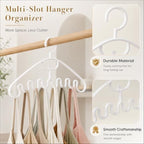 10pcs Wavy Accessory Hangers Tank Tops Scarves Belts Non-Slip，White-10pcs - Image 3