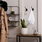Zonon 8 Pcs Black Vintage Antique Coat Hooks Wall Mounted - Image 5