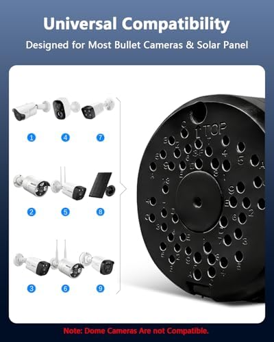ABS Plastic Security Camera Junction Box Camera Bracket Outdoor, 8Pack - Image 3