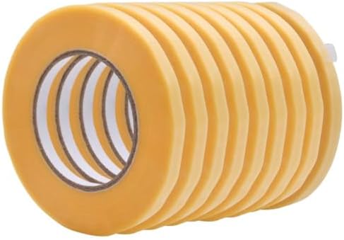 WOD Clear 10 Pack, Poly Bag Sealer Tape - 1/2 inch x 180 yds. for Color Coding Age of Perishables, Food Storage, Pack,Aging and Sealing Meat, Candy, or Gifts BSTC22PVC by WODTape