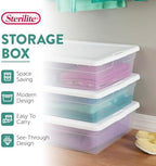 Sterilite Storage Box, Stackable Plastic Container Home Organizer, 28 Qt(20 Pack) - Image 3