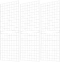 Grid Wall Commercial Grade Gridwall Panels – Heavy Duty Grid Panel for Any Retail Display Wall Grid 2' Width x 6' Height, White (Pack of 3) Easily Portable by 7RiversART
