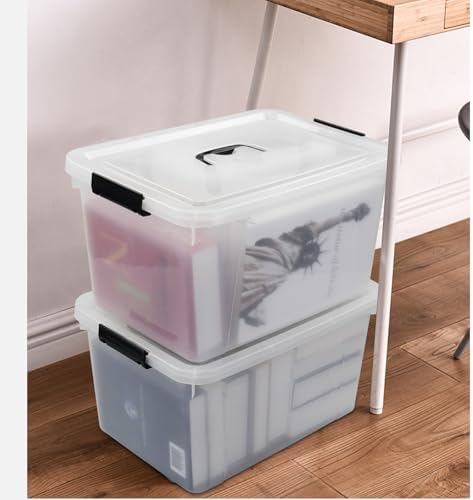 4-Pack 17.5 Quart Clear Storage Box, Plastic Storage Bins with Lids - Image 4
