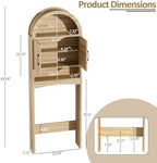 Spurgehom Arch Over The Toilet Storage Cabinet,Bathroom Organizer, Wood - Image 2