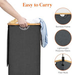 Lifewit 105L Large Laundry Basket with Lid, Removable Bags, Dark Gray - Image 5
