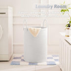 Artfeel Laundry Basket,Woven Cotton Rope Laundry Hamper,80L for Decorative Storage of Dirty Clothes,Toys and Blankets in Bathroom,Baby Room and Living Room - Image 5
