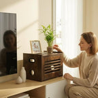 Wooden Router Box with Cable Management, WiFi Modem Organizer Shelf - Image 2