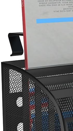 TRU RED Mesh Letter Wall File, 4-Pocket Hanging Organizer, Black, 2-Pk - Image 5