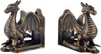Book Ends - Decorative Book Stopper - Shelves Bookend Support Holder, Unique Dragon Design, Heavy Duty Set 2 - Image 3