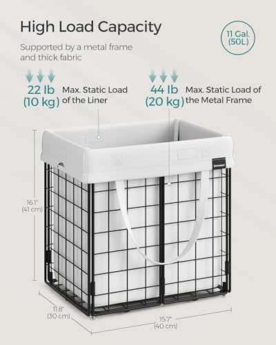 SONGMICS Laundry Hamper, Collapsible, 11 Gal. (50L) - Image 7
