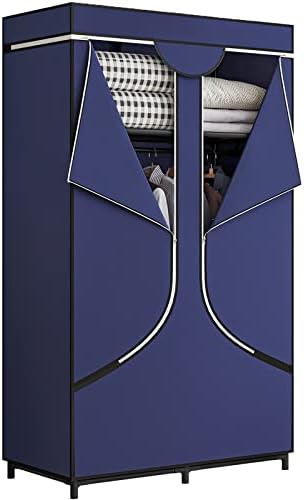 SORCEDAS Portable Closet Wardrobe with Hanging Rods Shelves Clothes Storage by SpecialYourHome