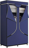 SORCEDAS Portable Closet Wardrobe with Hanging Rods Shelves Clothes Storage by SpecialYourHome