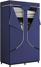 SORCEDAS Portable Closet Wardrobe with Hanging Rods Shelves Clothes Storage by SpecialYourHome