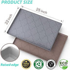 SIKADEER Waterproof Under Sink Mat 25" x 22" Silicone Mat Cabinet Protector - Image 3