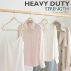 ManGotree Velvet Coat Hangers with 360° Swivel Gold Hook 66 Pack Beige - Image 2