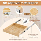 Sintuff 4 Pack Wooden Pull out Tray Cabinet Organizer, 21'' X 21'' - Image 3