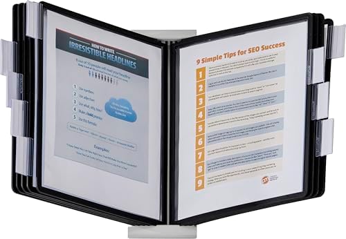 Durable Desktop Reference System 10 Double-Sided Panel, Black, Letter Size by DURABLEOfficeProducts
