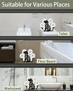 Funny Dog Toilet Tissue Holder,Animal Paper Holders,Decorative Metal Papers Holder,Funny Toilet Animal Storage for Bathrooms,Bathroom Paper Organizer for Extra 8 Rolls Free Standing Art Decor - Image 4