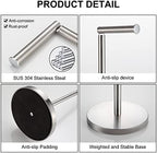 BGL Toilet Paper Holder Brushed Nickel 2 Pack Standing On Floor, Tissue Holder with Reserve Storage Paper Rolls, Free-Standing - Image 3