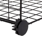 Amazon Basics 4 Cube Wire Grid Storage Organizer, Closet Organizer and Shelves, Stackable, Space-Saving, Easy to Assemble, 14"x14"x14", Black - Image 6
