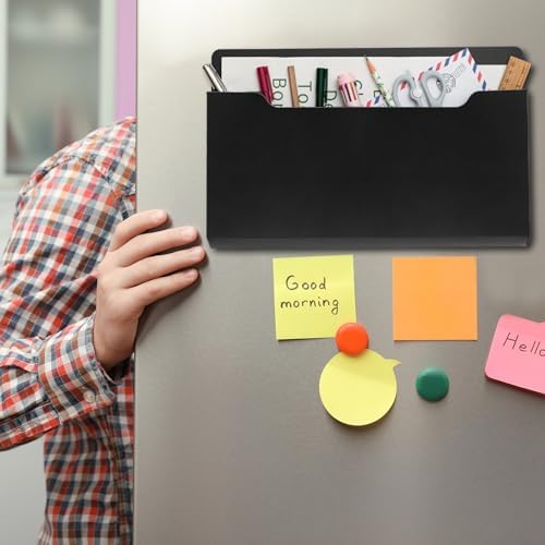 Fuutreo Magnetic Wall File Holder,6pcs,Black,Horizontal-large - Image 5