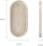 OOBOOB Oval Natural Marble Bathroom Tray for Decor Countertop, Marble Vanity Tray for Candles Perfume, Jewelry, Cosmetics, Elegant Vanity Organizer for Jewelry, Perfume - Image 5