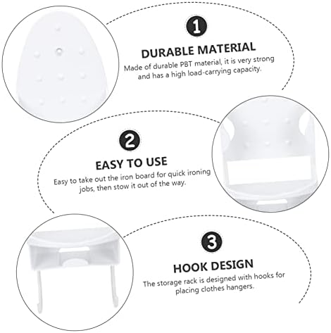 Electric Iron Shelf Wall Mounted Holder for Ironing Board Storage - Image 4