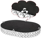 Hipiwe Crystal Vanity Tray, Mirrored Dresser Perfume Trays for Makeup Tray Cosmetic Skin Care Storage, Jewelry Trinket Organizer Tray for Bathroom Countertop Home Decor, Large - Image 6
