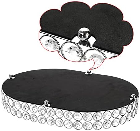 Hipiwe Crystal Vanity Tray, Mirrored Dresser Perfume Trays for Makeup Tray Cosmetic Skin Care Storage, Jewelry Trinket Organizer Tray for Bathroom Countertop Home Decor, Large - Image 6