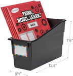 Really Good Stuff Durable Book & Binder Holders - 6 Pack - Black - Image 3