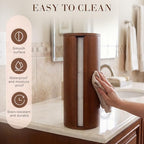 Wooden Toilet Paper Roll Holder, Toilet Paper Stand, Round - Image 6