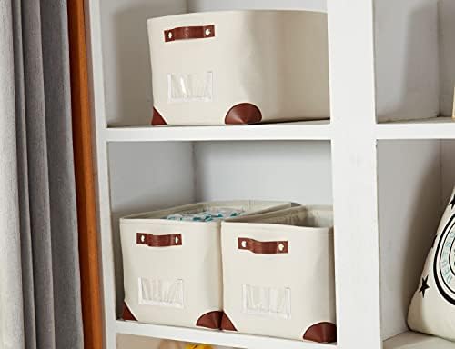 DECOMOMO Storage Bins, Large Fabric Storage Baskets for Shelves 3 Pack - Image 4