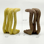 Lukitas Unique Wave Decorative Bookends Heavy Duty Non-Slip, Resin 7.5'' - Image 2