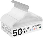 SONGMICS Velvet Hangers 50 Pack, Non-Slip Clothes Hangers, Space-Saving by SONGMICSbySONGMICSHOME