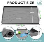 Under Sink Mat 31" x 19", Silicone Under Sink Liner for Kitchen and Bathroom, Waterproof Cabinet Protector Drip Tray, Protects Cabinets from Leaks and Spills - Image 2