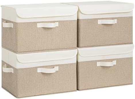 GRANNY SAYS Memory Keepsake Storage Box, Fabric Storage Bins with Lids by GRANNYSAYS