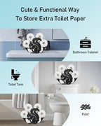 Squirrel Toilet Paper Holder Stand, Decorative Toilet Paper Storage - Image 5
