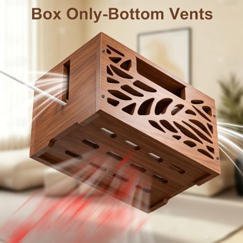 Wooden Cable Management Box, Large Cord Hider Box, Cord Box - Image 4