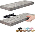 Sorbus 16 Inch Floating Shelves for Wall (2 Pack, Grey) by Sorbus