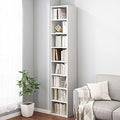 IOTXY Small Narrow Corner Bookcase - 71" Tall Gap Storage Cabinet, White by IOTXY