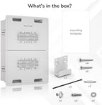 Mount-It! PRO 17" Recessed TV Box, in-Wall Media Enclosure with 4 Outlet Knockouts, Large Ventilated Box for Home Theater Equipment, Router, Cable, Samsung One Connect, WiFi Transparent AV Storage - Image 6