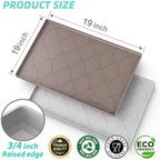 SIKADEER Waterproof Under Sink Mat 19" x 19" Silicone Mat Cabinet Protector - Image 3