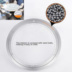 18 Inchs Non-Slip Lazy Susan Aluminum Bearing Metal Rotating Turntable Bearings Swivel Plate Hardware for Dining-Table and Workbench …, silver - Image 2