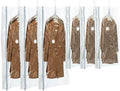 TAILI Hanging Vacuum Storage Bags for Clothes Space Saver 6 Combo Cream by TAILI