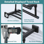 Alise Towel Racks for Bathroom Wall Mount 16 Inch,Matte Black - Image 3