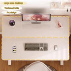 Rolling Computer Desk, 47.2 Inch Small Desks For Small Space, Portable Small Computer Desk with Monitor Stand & 3-Tier Storage, Portable Desk on Wheels for Writing, Home Office, Small Desk for Bedroom - Image 4