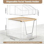 SPOSPO 2 in 1 Disposable Facial Towel Holder and Cosmetic Organizer - Image 2