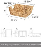 StorageWorks Pantry Baskets for Organizing, Storage Baskets, Water Hyacinth - Image 2