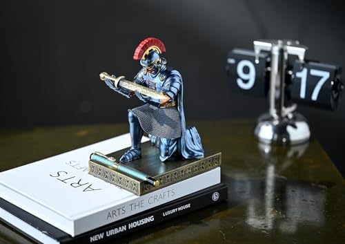 Roman Praetorian Prefect Warrior Knight Pen Holder Desk Ornament Blue - Image 5