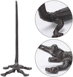 BRASSTAR Cast Iron Crocodile Paper Towel Holder - Image 3
